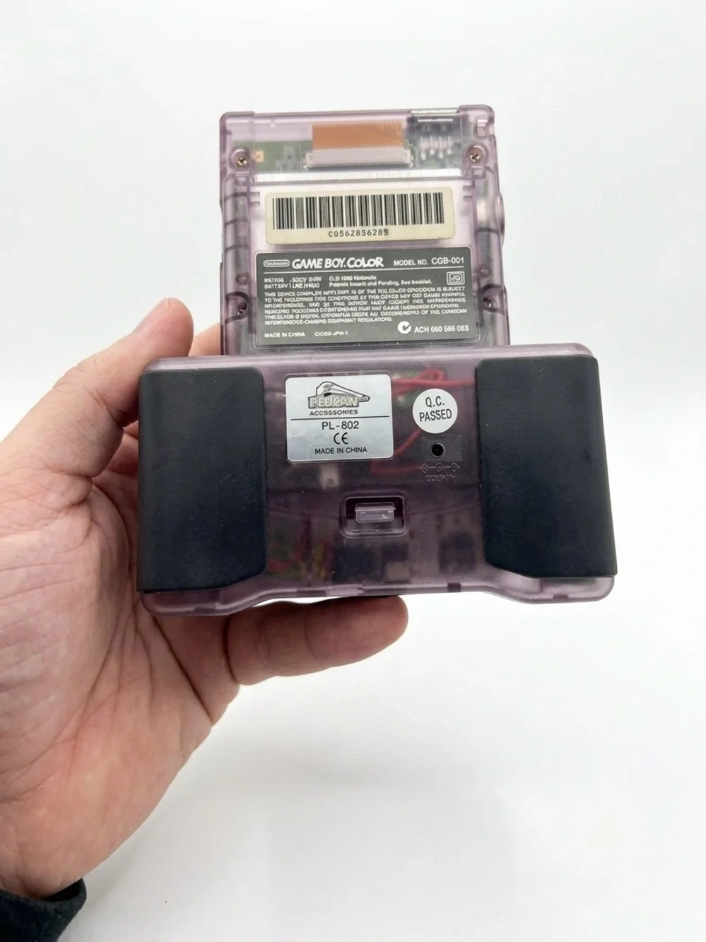 VINTAGE 90’s Nintendo Game Boy Color Atomic Purple Complete Box Set Y2K Tech